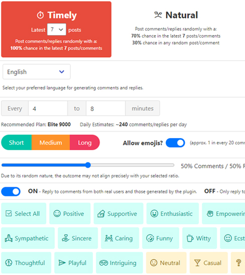 Living Comments WordPress Plugin features