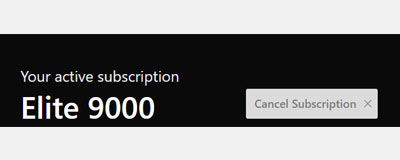 Easily cancel your subscription in the Account Overview